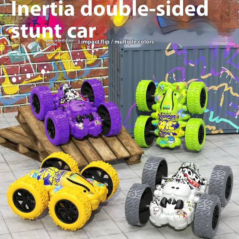 1 Piece Fun Double-sided Car Inertial Safety Anti-Collision Anti-fall Model Children's Toy Car Sliding Off-road Vehicle
