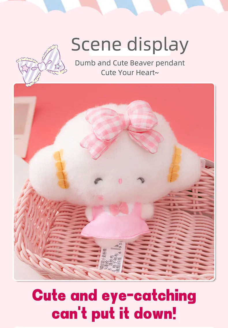 14CM Sanrio Pendant Kuromi Melody KT Cogimyun Cinnamoroll Pochacco Backpack Cute Decoration Holiday Gifts for Boys and Girls