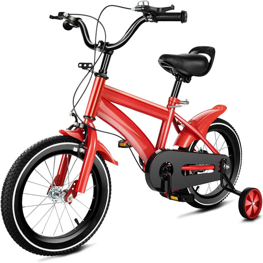 Kids Bike for Ages 3-6 Years Old Boys Girls 14 Inch Kid's Bikes with Training Wheels High Carbon Steel Children's  Bicycle - Belvar