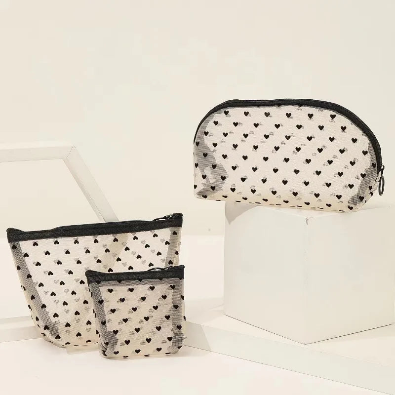 Women Lipstick Makeup Bags Small Large Mesh Transparent Cosmetic Bag Organizer for Cosmetics Storage Pencil Cases Neceser Pouch