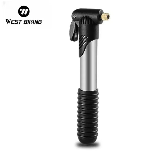 WEST BIKING Portable Mini Bicycle Pump Cycling Hand Air Pump Ball Tire Inflator Schrader Presta Valve MTB Road Bike Accessories