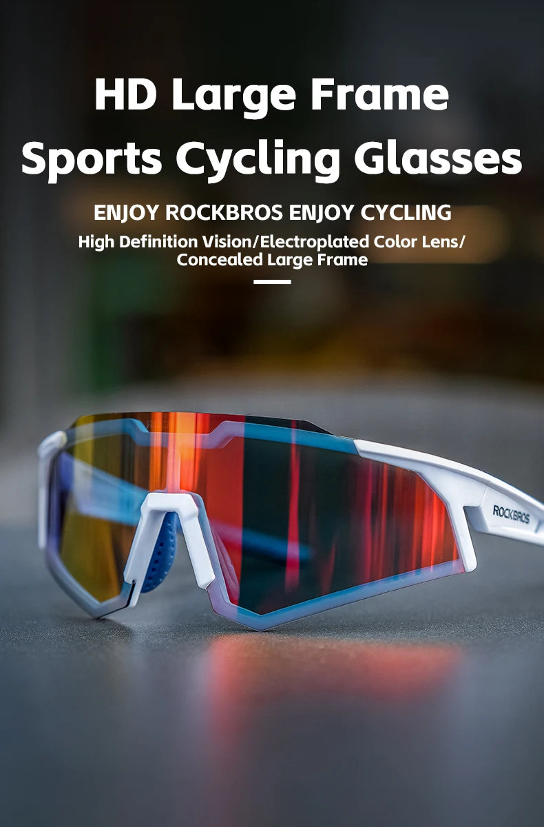 ROCKBROS Cycling Glasses Sun Protection Photochromic Bike Sunglasses Eyewear Sport Polarized Lens Glaases Bicycle Glasses