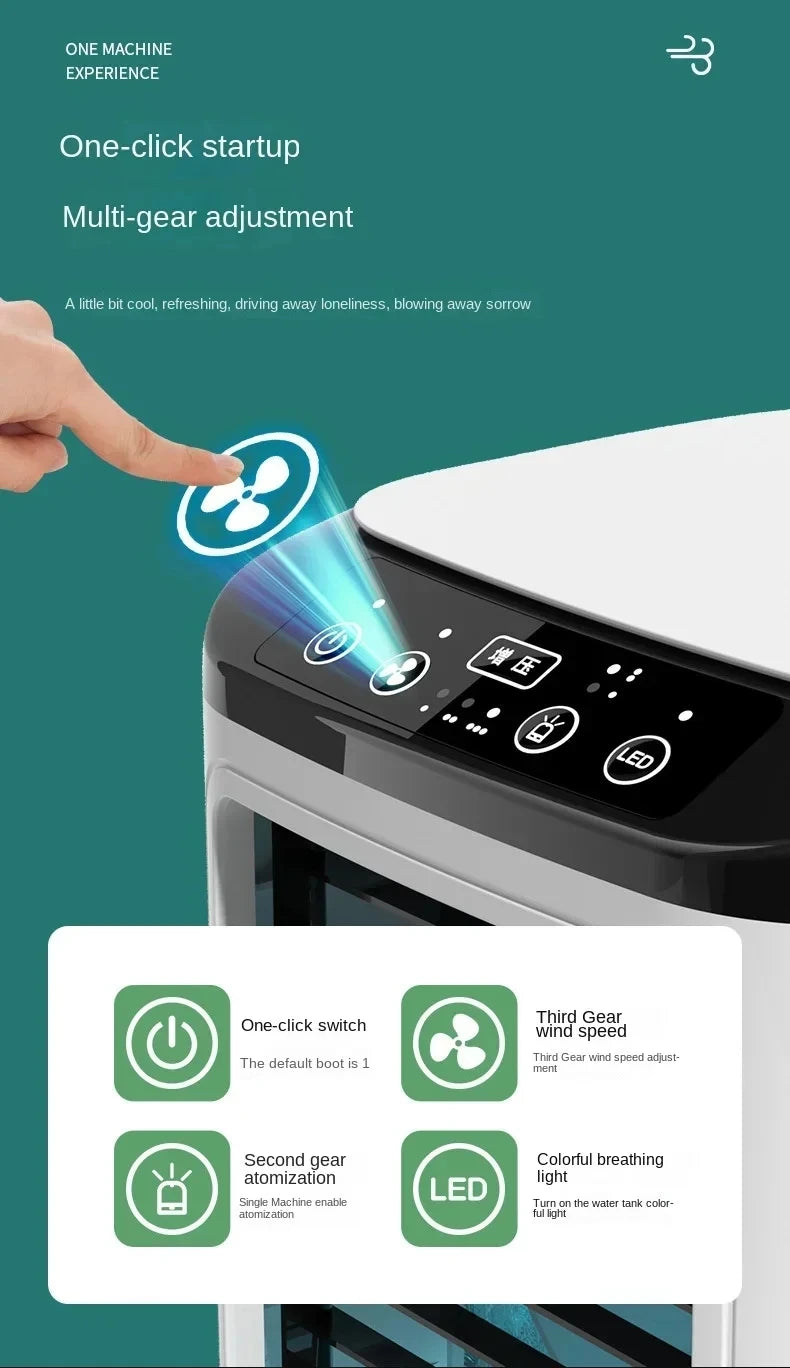 USB desktop fan mini water cooling fan small air conditioning office dormitory spray humidification fan cooler large water tank