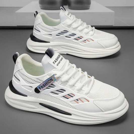 Shoes Men's 2025 Autumn New Lightweight Non-slip Fashion Trend All-match Casual Soft Bottom Shock Absorption Running Sports - Belvar