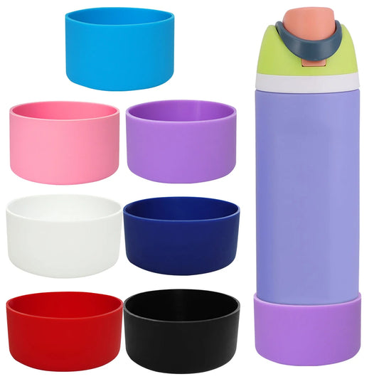 Silicone Water Bottle Boot Anti-Slip Protective Sleeve Bottom Cover Bottom Protector for Owala 24oz Flask Water Bottle