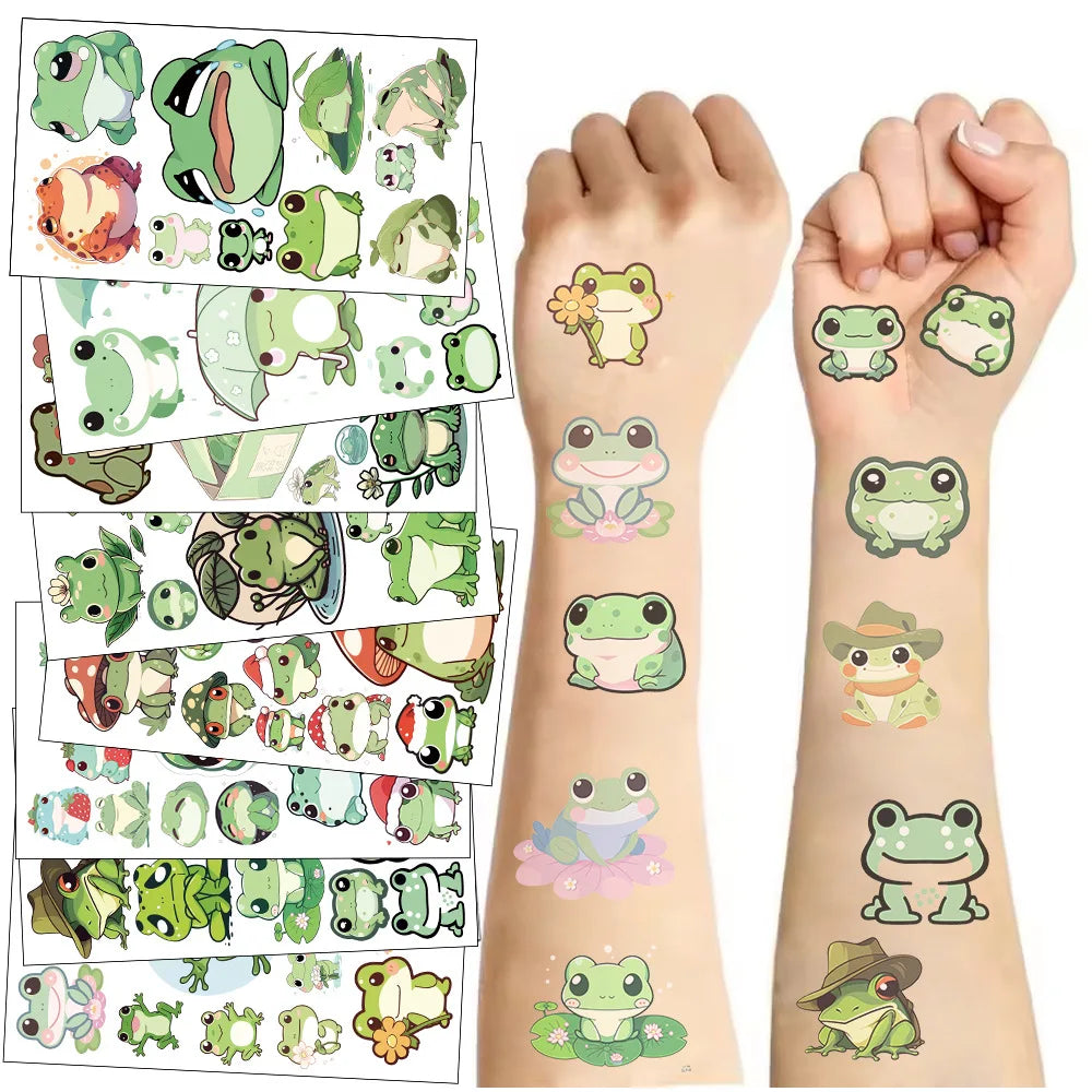 10 Sheets Dinosaurs Tattoo Sticker Temporary Fake Tattoo Arm Hands Body Waterdichte Tatouages Pour Kids Toy Gift