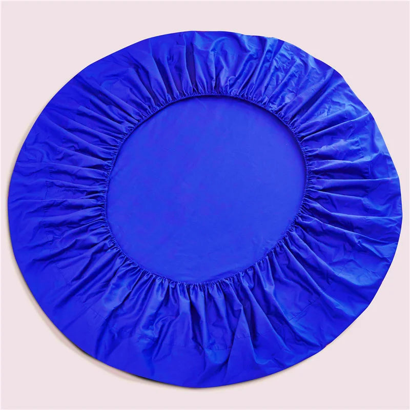 100% Cotton Fitted Sheet Round Hotel Home Extra Soft Round Bed Sheets and Pillowcases Pure Cotton Bedsheet with Elastic Straps