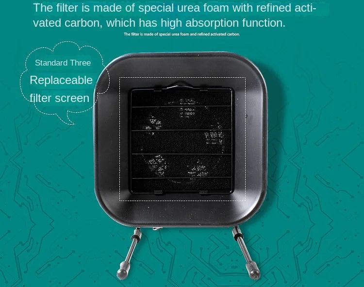 30W 50W 60W Adjustable Speed Solder Smoke Absorber ESD Fume Extractor Fan Pipe Duct Exhuast Fan with 2M Pipe Tub Ventilation Fan