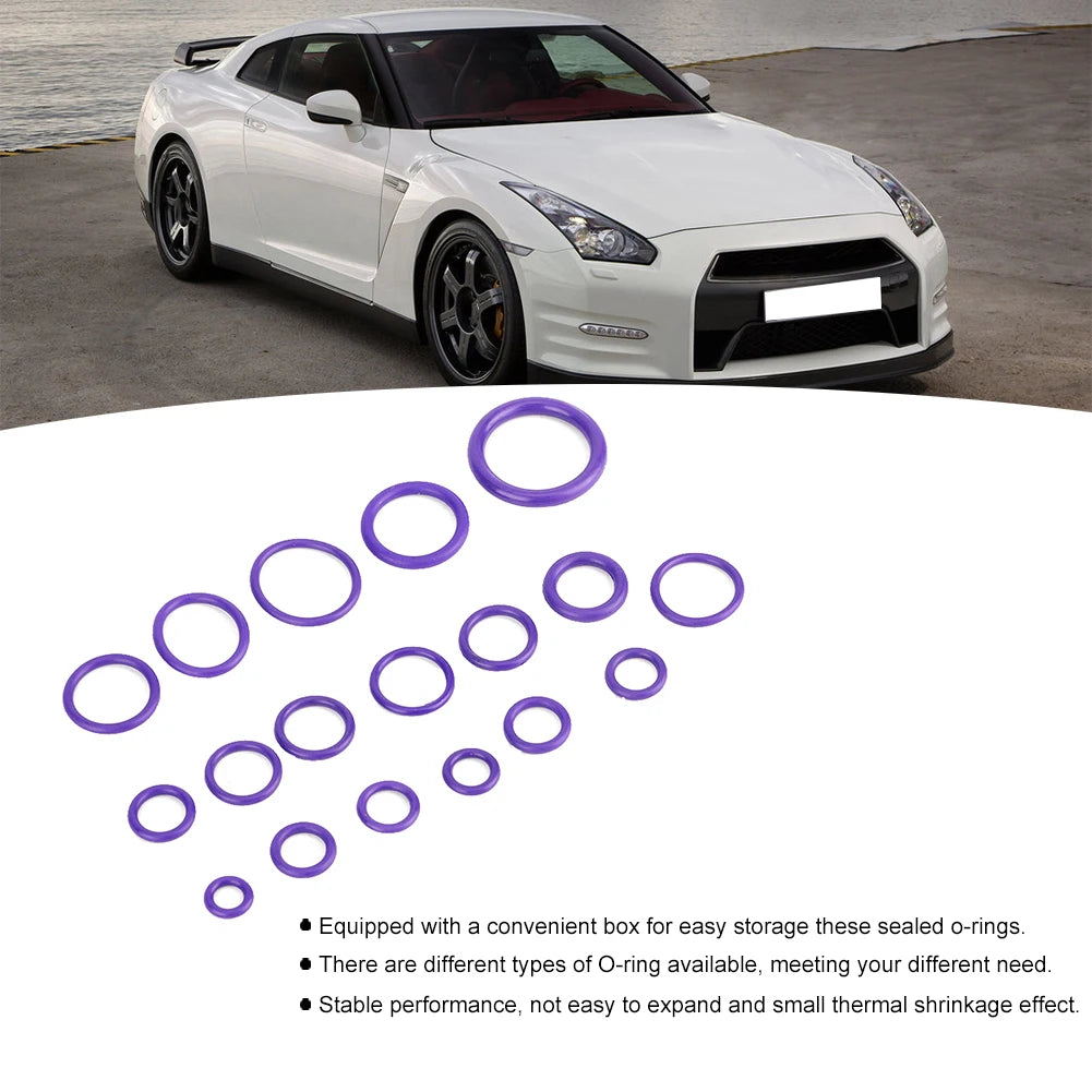 270Pcs a C System O Ring Seals Set Car Air Conditioner Automotive Vehicle Kit Accessory