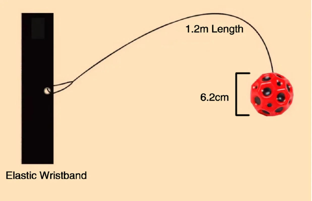 Unpress Toys Wrist High Elastic Hole Hole Moon Stone Foam Swing Ball Children Adult Sports Gifts