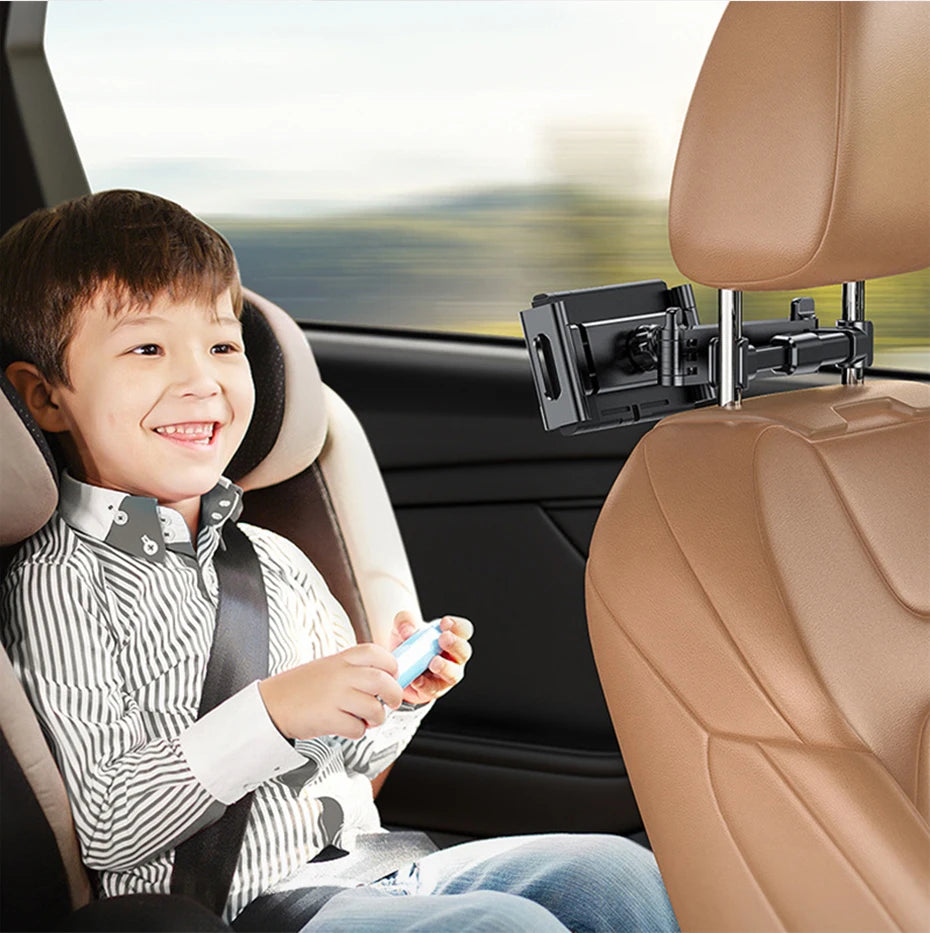 Telescopic Car Rear Pillow Phone Holder Tablet Rotating Car Seat Rear Stand Headrest Bracket for Phone Tablet 5 13 Inch