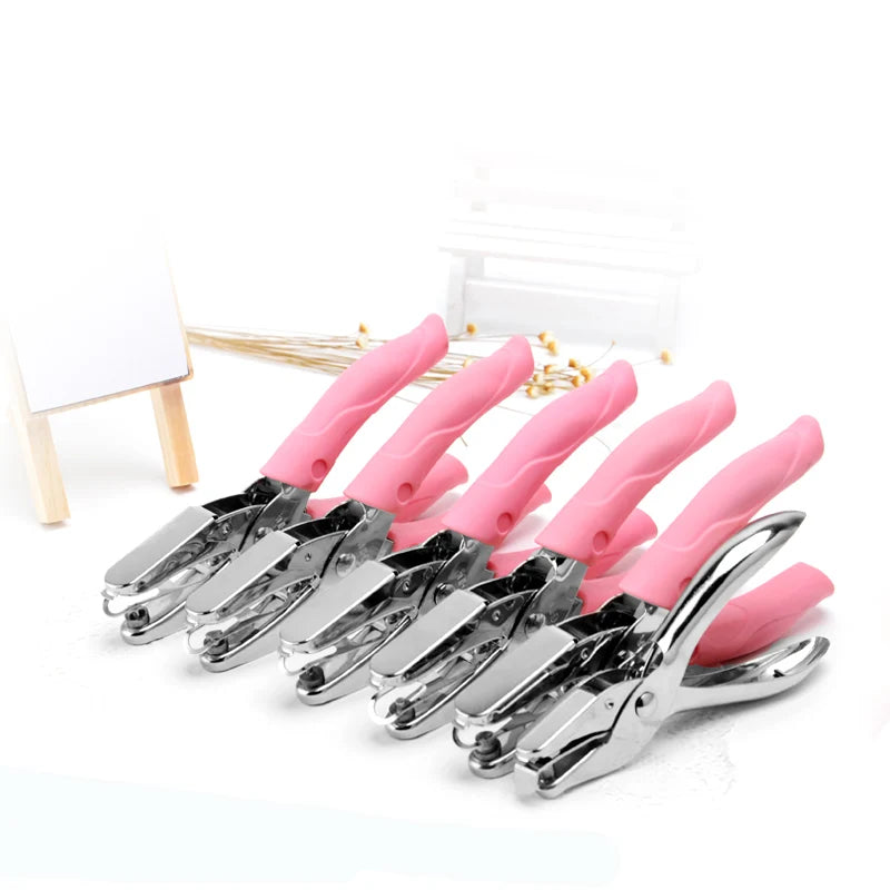 Tenwin 1PC School Office Metal Single Hole Love Star Puncher Hand Paper Punch For Scrapbooking Border Pore Cutter Paper tool
