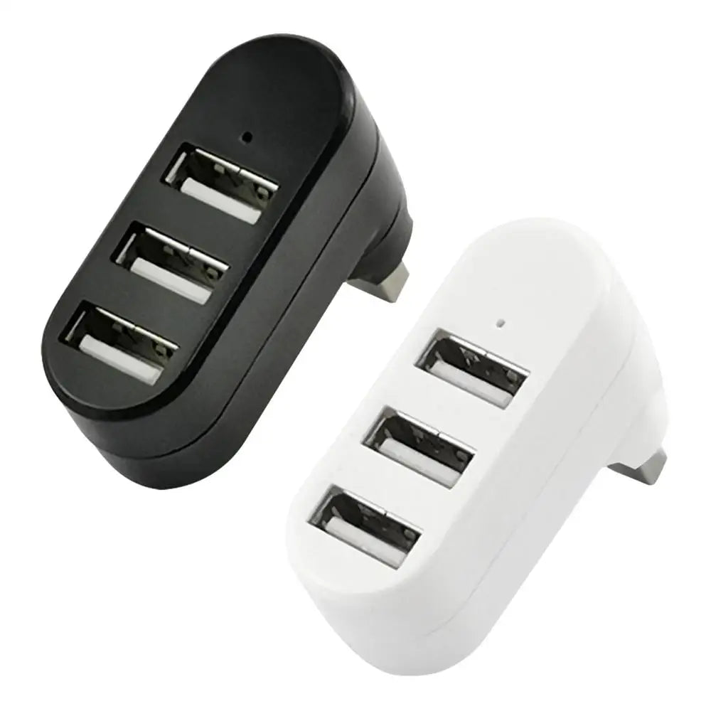 USB 2.0 Hub USB Hub 2.0 Multi USB Splitter Hub Rotatable 3 Port Multiple Expander Splitter Mini USB 2.0 Hub Computer Accessories
