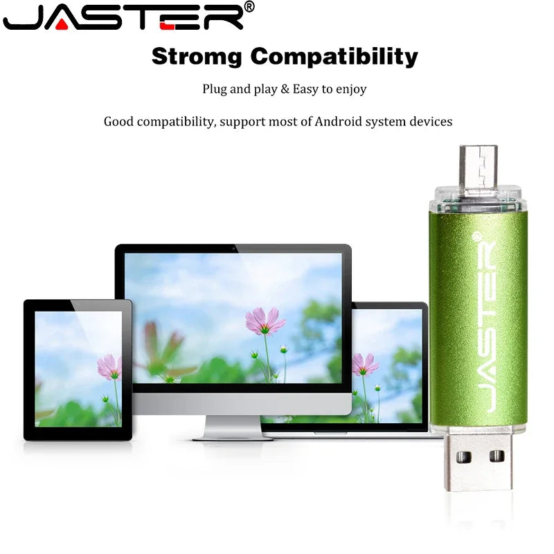 3 In 1 USB Flash Drives 64GB Free TYPE-C Adapters Gifts Pen drive 32GB Black OTG Memory Stick 16GB Key Chain Pendrive 8GB U Disk