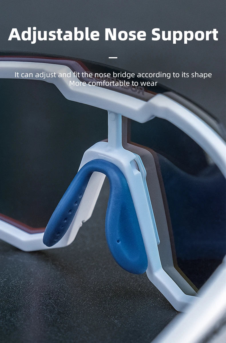 ROCKBROS Cycling Glasses Sun Protection Photochromic Bike Sunglasses Eyewear Sport Polarized Lens Glaases Bicycle Glasses