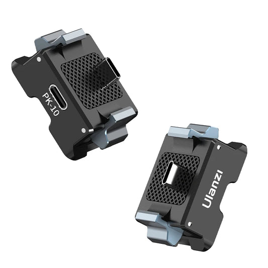 Ulanzi PK-10 Pocket 3 Expansion Adapter for DJI Osmo Pocket 3 with Type-C Charging Port for Backpack Clip Neck Mount Chest Strap