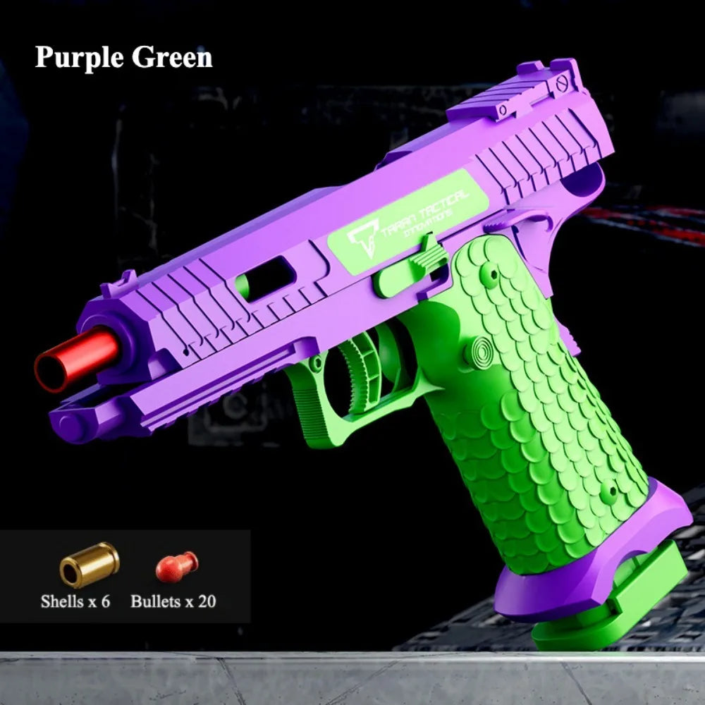 Soft Bullet Airsoft Sig17 Throwing Shell Toy Gun Outdoor Sports CS Game Empty Hanging Weapon Pistol for Kids Boys Birthday Gift
