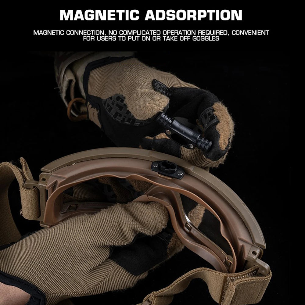 Tactical Goggles Defogger Defogging Fan Anti-fog Kit for Airsoft Shooting Motocross Mountaineering Protection Glasses Ski Mask