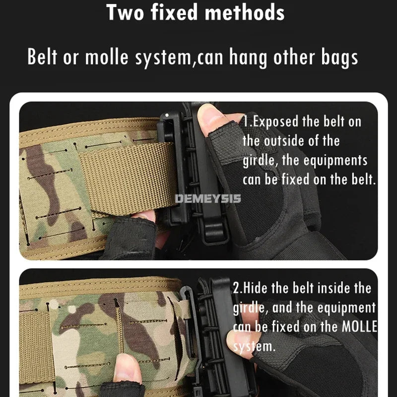 Tactical Padded Belt Airsoft CS Combat Molle Airsoft Belts Duty Paintball Waist Belt War Game Hunting Accessories