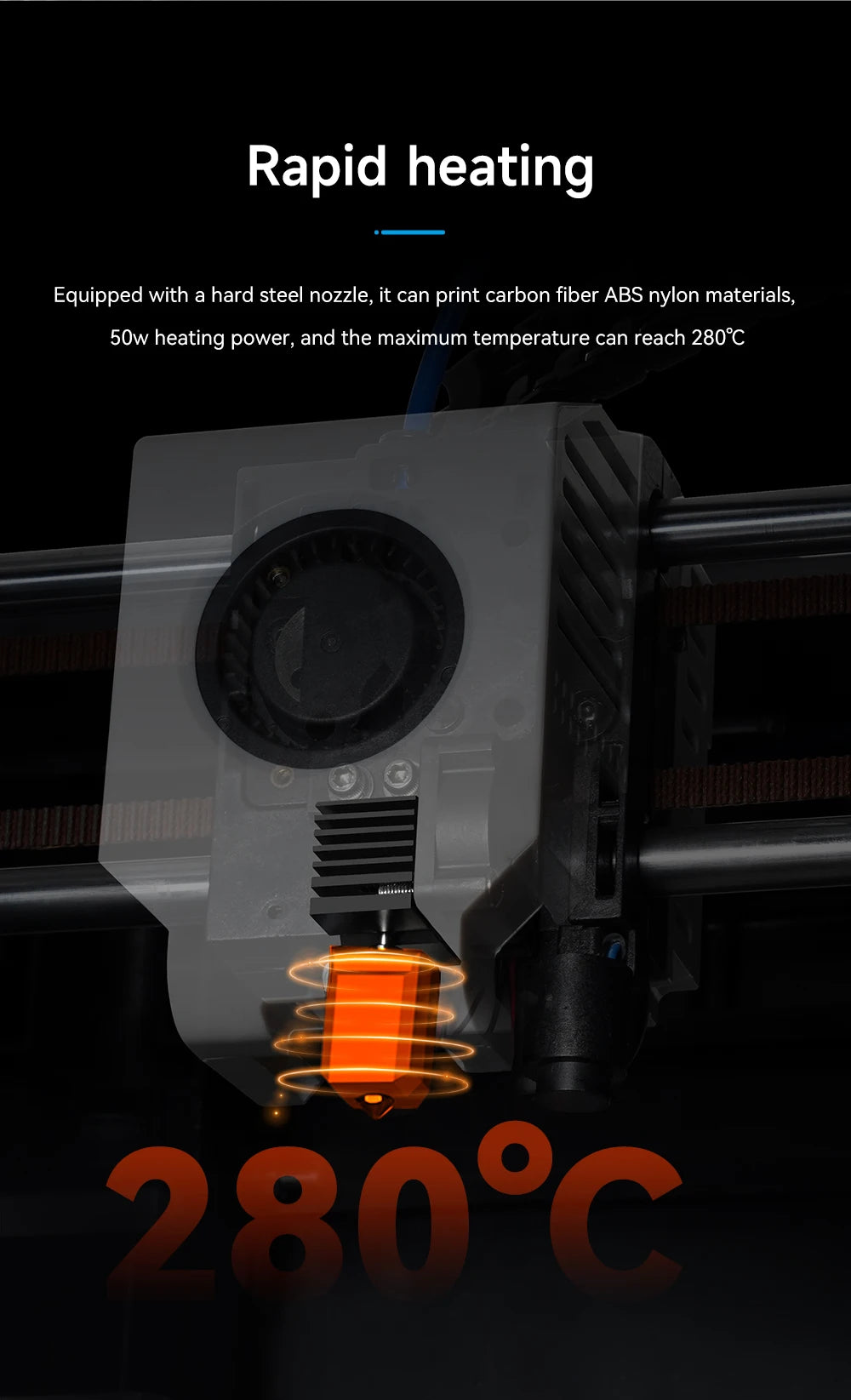 Upgraded Hotend Kit For Qidi X plus 3 / QIDI X max 3 / X smart 3 Hot End Ceramic Heating Rod Print Head For QIDI 3D Printer