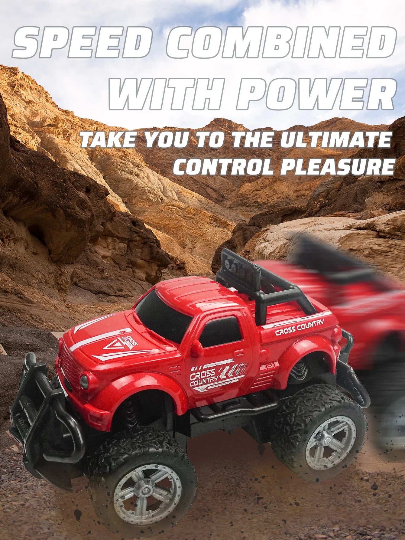 Remote controlled off-road toy car rechargeable four-wheel drive alloy climbing car high-speed remote control car