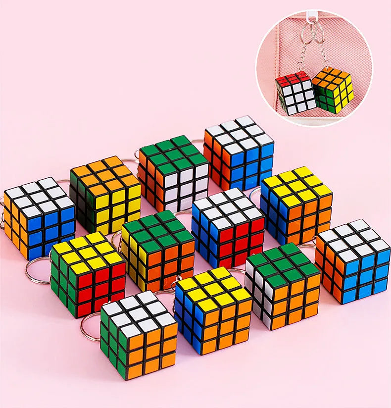 12Pcs 3cm Mini Magic Cube Children Educational Toys Kindergarten Prize Kids Birthday Party Favors Goodie Bag Pinata Fillers
