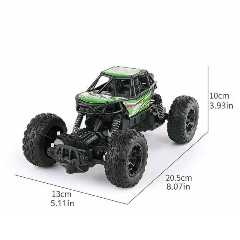 Remote-controlled off-road vehicle high-speed four-wheel drive climbing charging electric car alloy children's toy Remote car