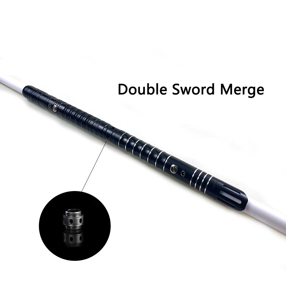 RGB Metal Lightsaber Dueling Smooth Swing Laser Sword Sabre De Luz 16 Color Changing 16 Sounds FOC Rave Flashing Toy