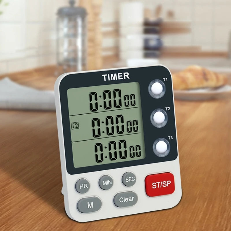 Kitchen Timer Digital Kitchen Timers Cooking Timer 3 Channels Count UP＆ Down