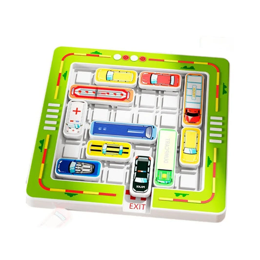 Training for children's thinking on moving cars out of storage, overcoming challenges and breaking through with small cars