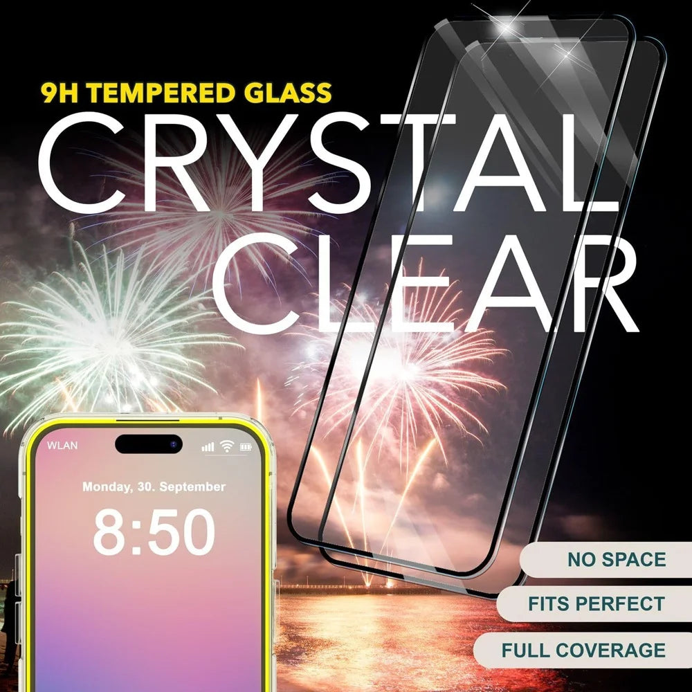 3+1 Screen Protector For iPhone 17 16e 16 15 14 13 Pro Max Tempered Glass For iPhone 16 15 14 Plus Protector Pantalla iPhone 11 13 12 Mini Pelicula Cristal templado iPhone 16e Camera Lens Film