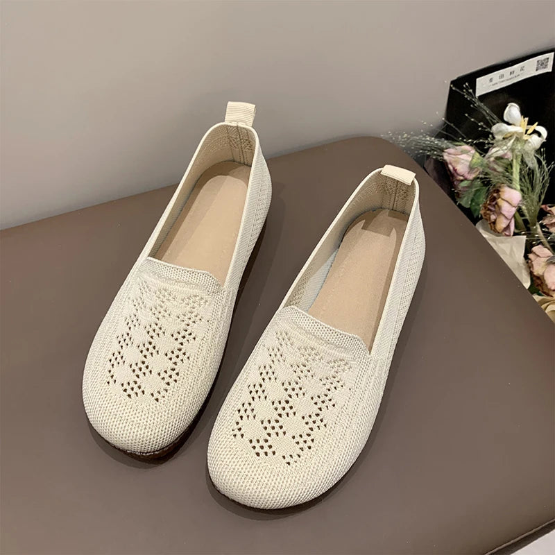 shoes woman 2025  shoes woman 2025  women's sneakers free shippiing shoes  Summer breathable knitted casual shoes