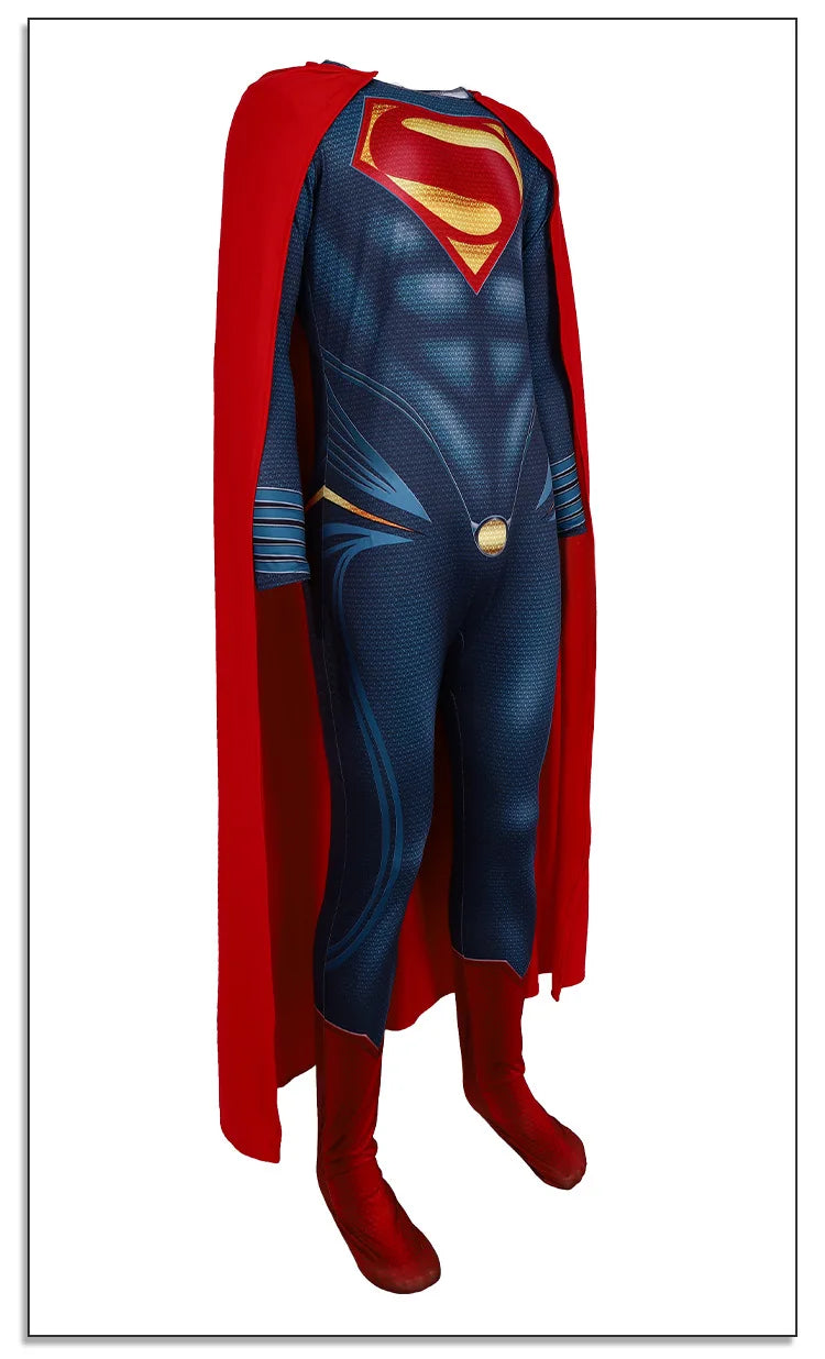 Superman Cosplay Costume Halloween Carnival Party Outfits Stage Performance Hero for Men Women Outfits