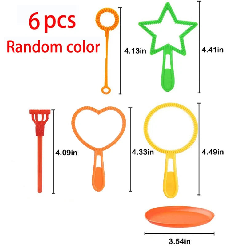 3/7Pcs Bubble Blowing Tools Soap Bubble Stick Set Bubble Blowing Toys Outdoor Kids Fun Toys Family Interactive Toys