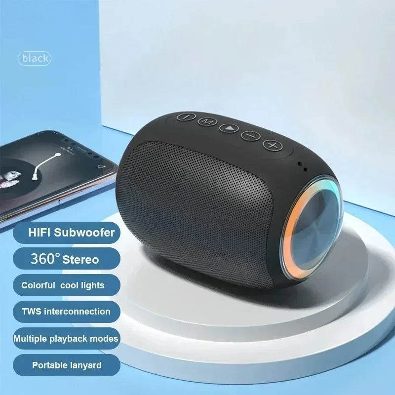 Speaker Bluetooth pink strong function portable Bluetooth speaker outdoor speaker waterproof 10W bass support TF card
