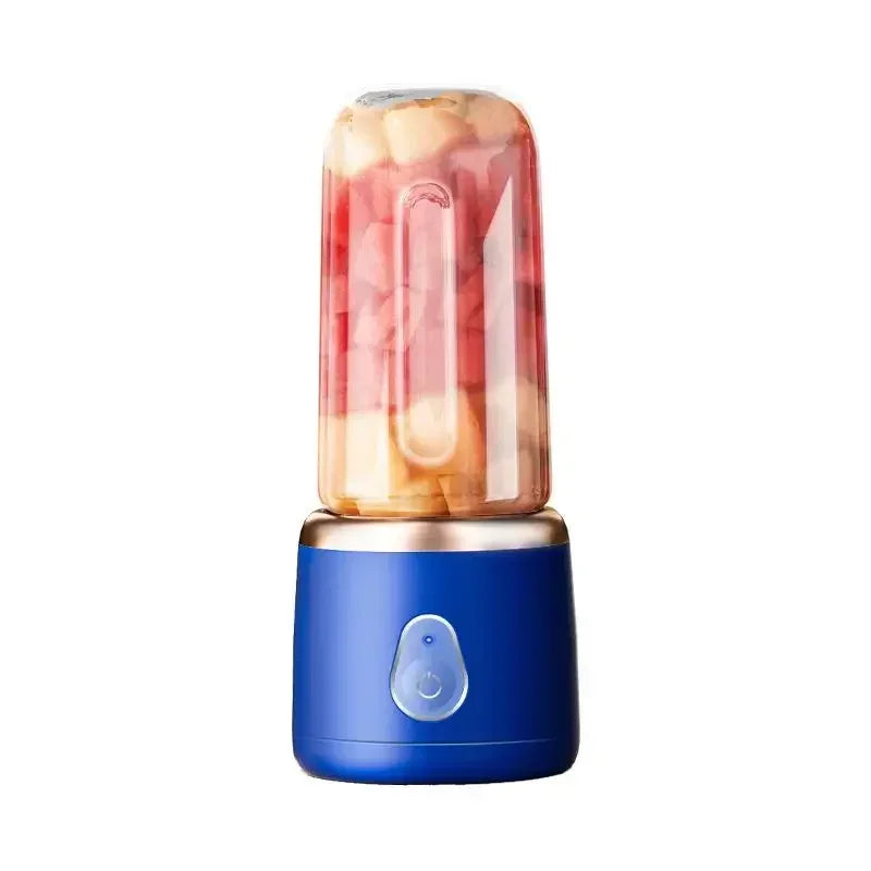 Portable Juicer for Shakes Smoothies Rechargeable USB 400ML Traveling Fruit Juicer Double Cup Fruit Blender Juicer Cup
