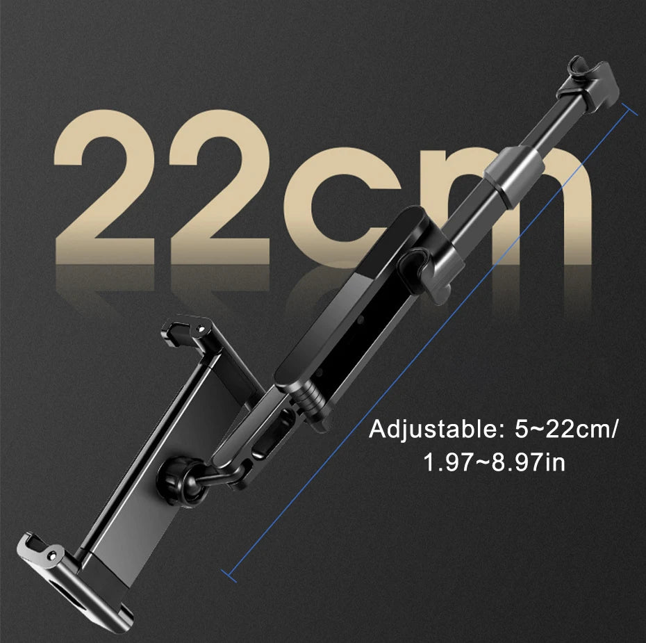 Telescopic Car Rear Pillow Phone Holder Tablet Rotating Car Seat Rear Stand Headrest Bracket for Phone Tablet 5 13 Inch