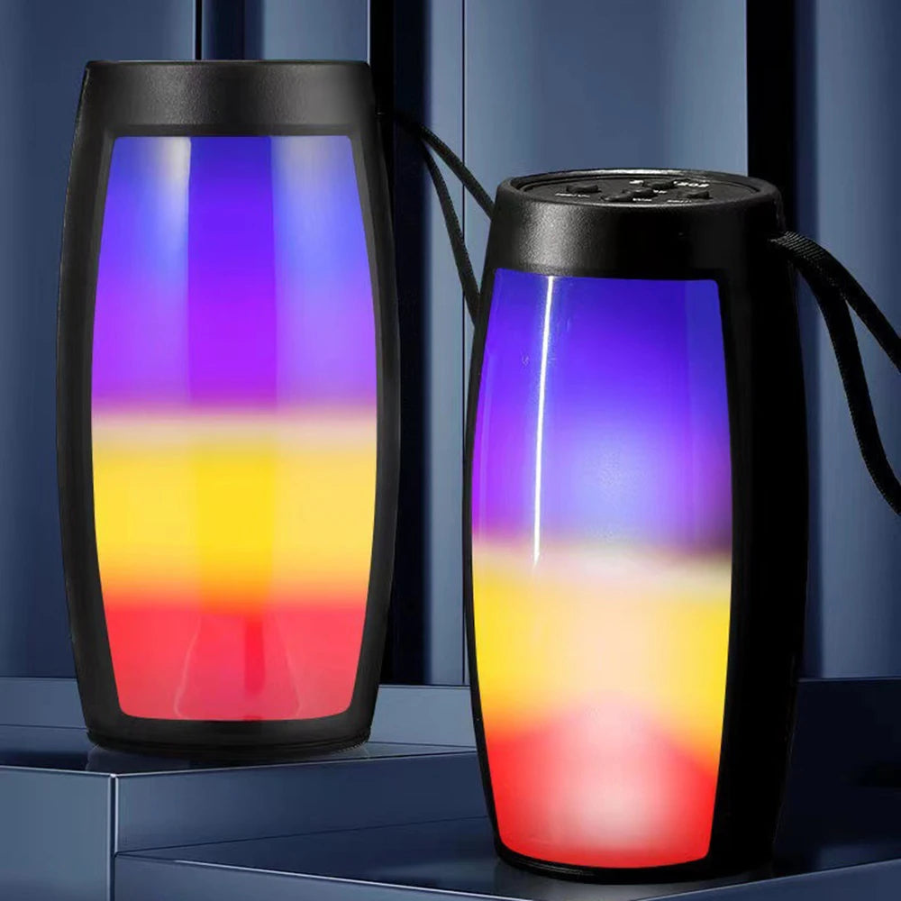 S12 Wireless Bluetooth Speakers Powerful Portable Sound Box Subwoofer Car Audio Bass MP3 Player Sound System LED Lights