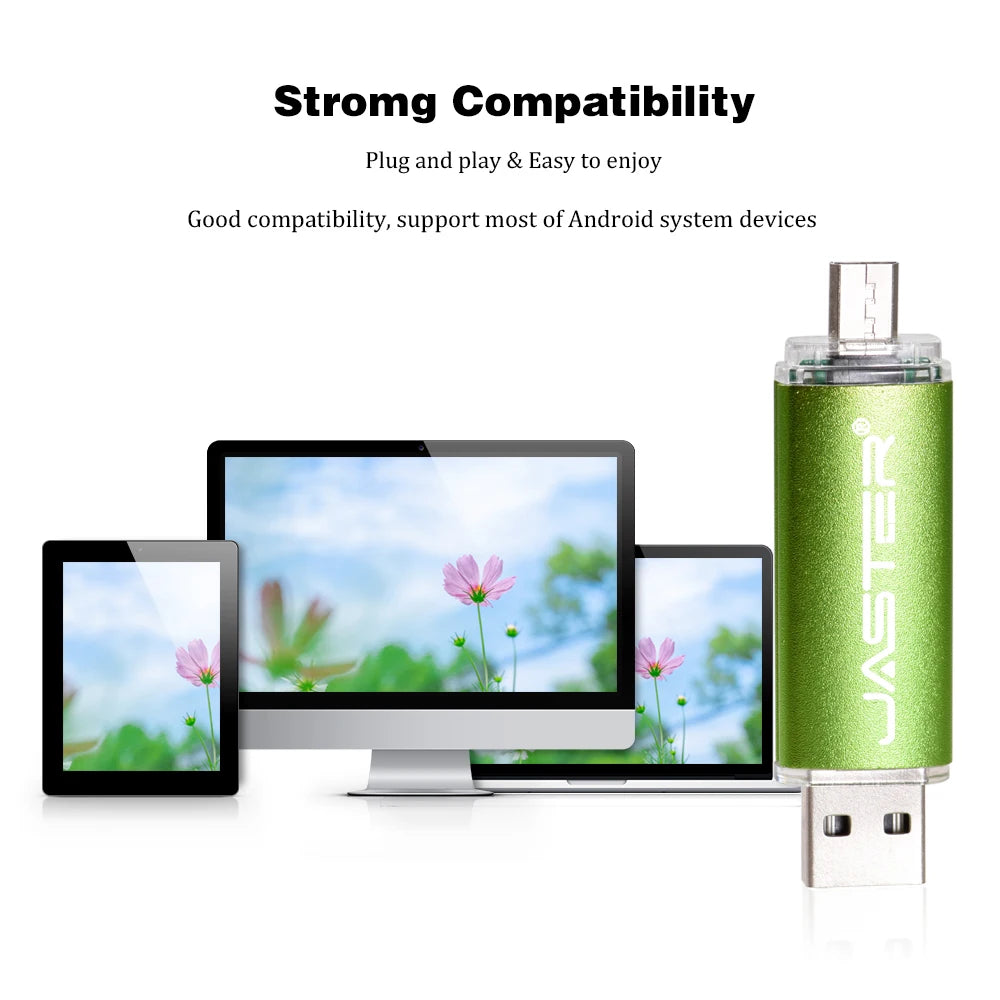 3 In 1 USB Flash Drives 64GB Free TYPE-C Adapters Gifts Pen drive 32GB Black OTG Memory Stick 16GB Key Chain Pendrive 8GB U Disk