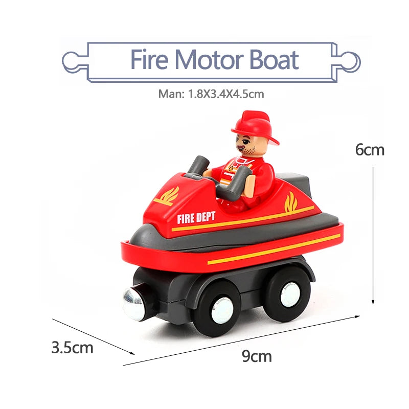 Variety Of Optional Track Magnetic Cars Multi-Purpose Vehicles Compatible Brand Wooden Scene Track Car Toys Children's Gifts W09