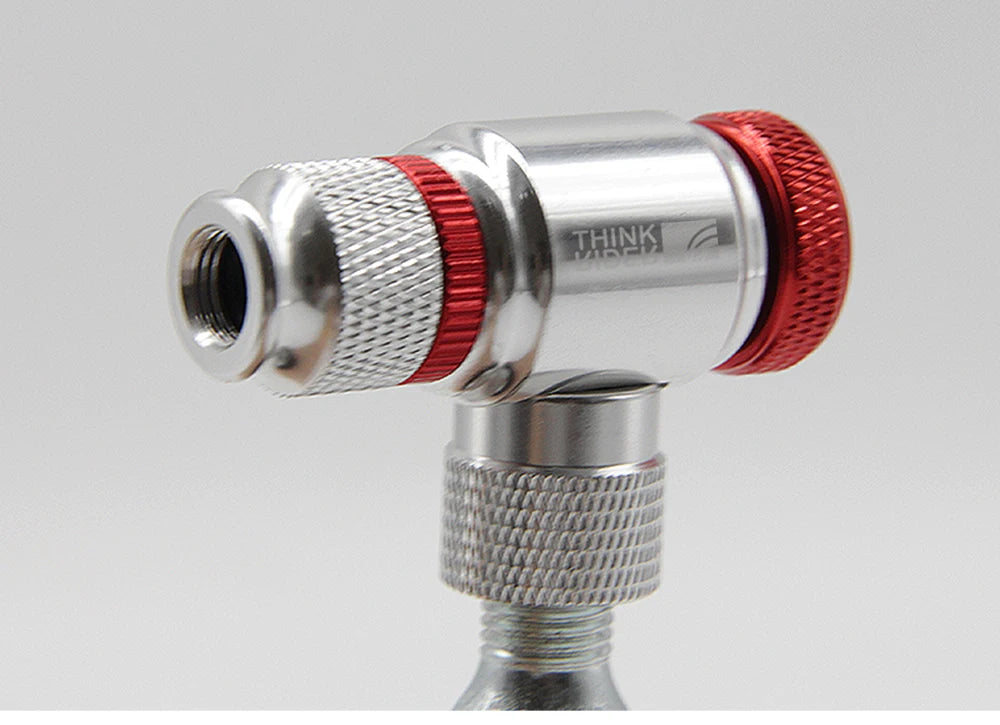 ThinkRider CO2 Pump For Bicycle Schrader Presta Adapter Bike Inflator Aluminum Tire Tube Mini Size MTB Pumps CO2 Cartridge