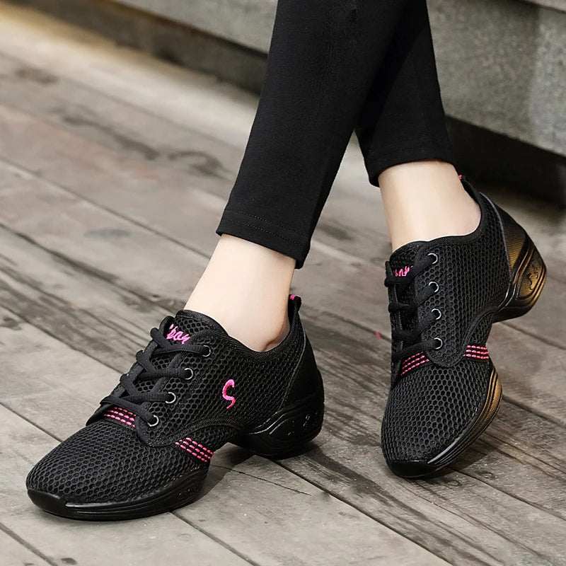 Woman Jazz Dancing Shoes Women Girl's Teacher's Latin Dance Shoes Ballroom Modern Salsa Practise Shoes Dance Lady Sneaker