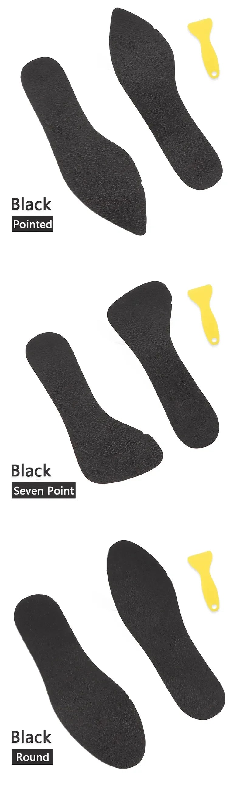 1Pair Women Sandal Insoles Antislip Soft Bottom Breathable Deodorzation High Heel Insoles High-heeled Shoes Sole Stickers Pad