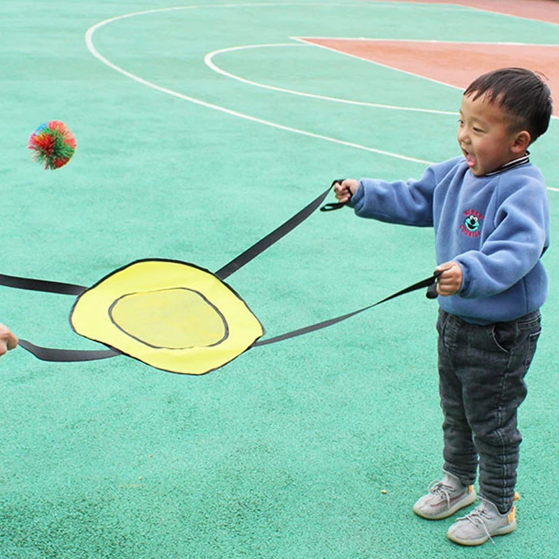Toss And Catch Ball Game Two Player Interactive Fun Outdoor Games For Kids Sensory Integration Toys Juegos Exterior Para Fiestas