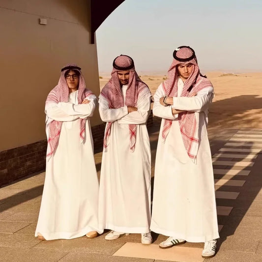 White Middle East Dubai Arabian Cosplay Costume Traditional Clothing Funny Party Clothing With Headscarf