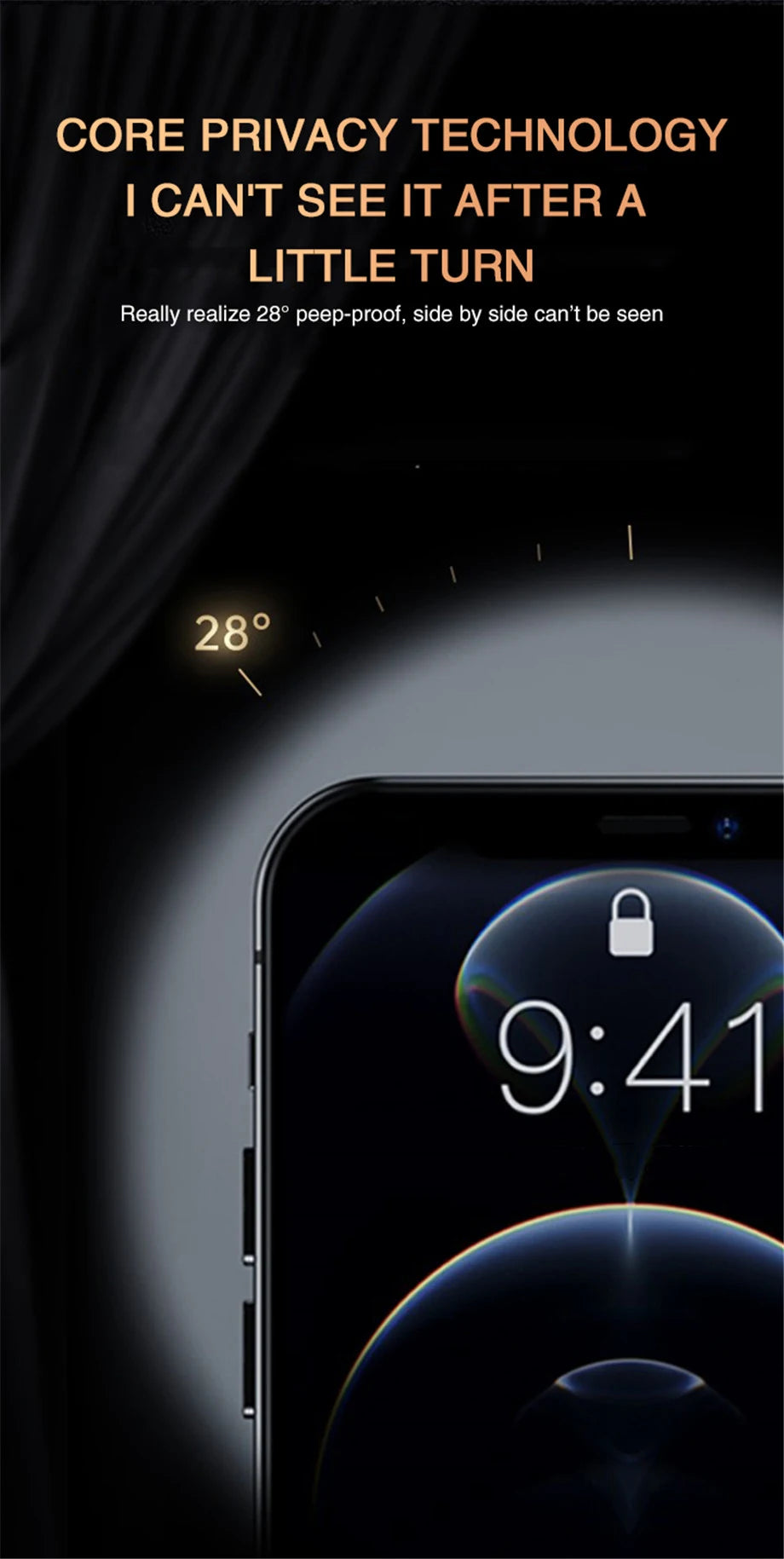 2PCS Full Cover Anti Spy Screen Protector For iPhone 11 12 13 14 15 PRO MAX 6 7 8 Plus XS X XR Tempered Glass Privacy