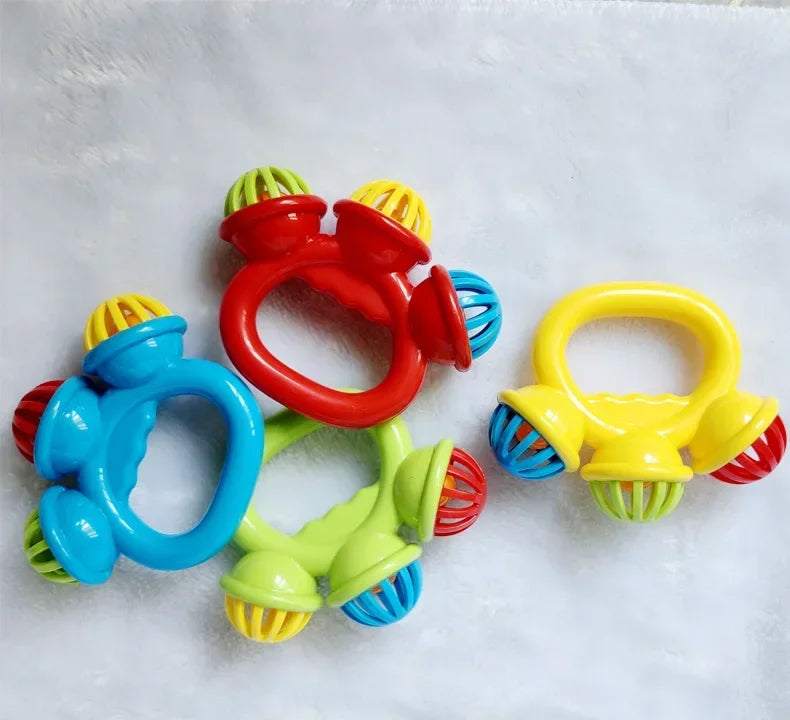 1/4PCS Newborn Hand Rattle Ball Baby Toys Grasping Hand Bell Sensory Toys Kids Safety Materials Toys for Baby Children Best Gift
