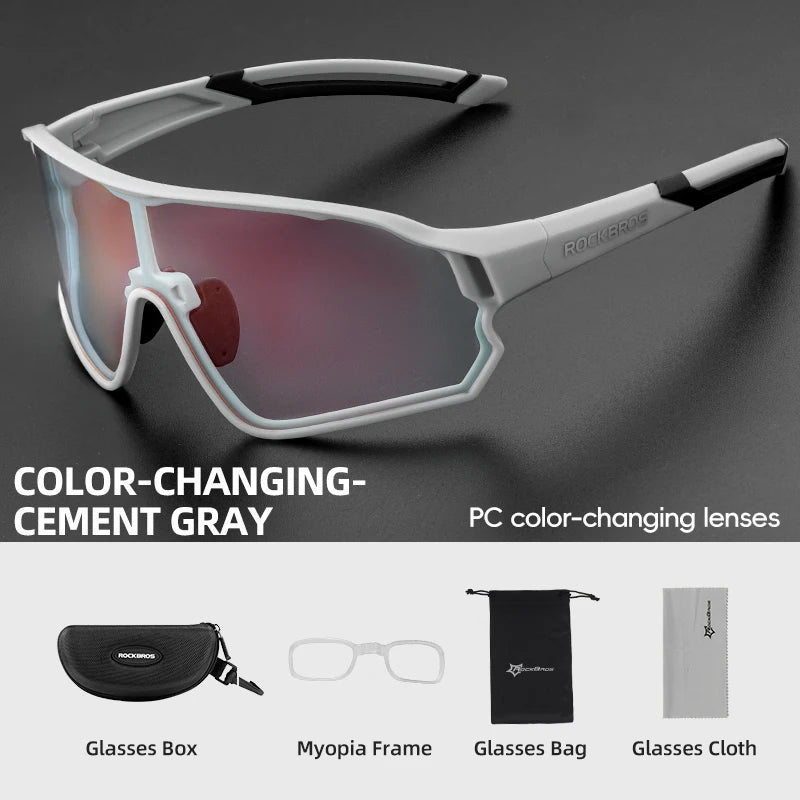 ROCKBROS Bike Glasses Polarized / Photochromic UV400 Sun Protection Sports Eyewear Bicycle Sunglasses MTB Road Cycling Glasses
