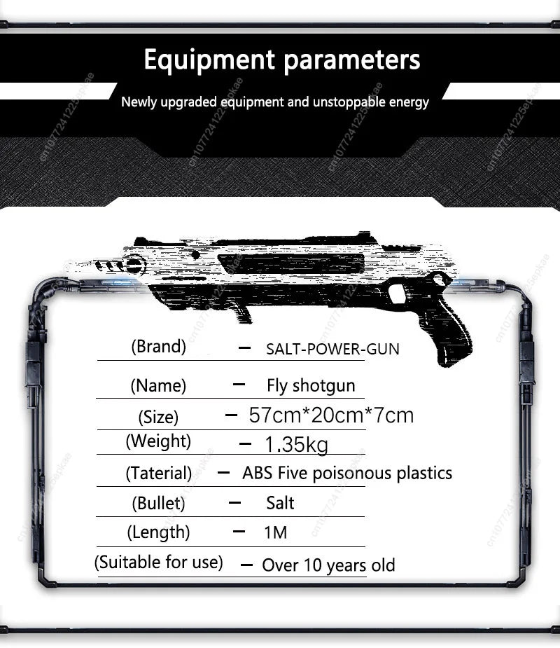 The New 3.0 Fly Killing Gun Can Be Equipped With Laser Aiming, Manual Salt Gun, Children's Toy, Adult Toy Mosquito Killing Gun
