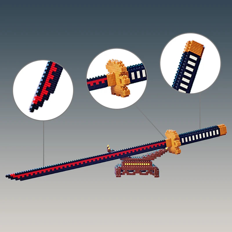 Samurai Sword Building Blocks Ninja Blade Katana Japanese Anime Butterfly Nichirin Knife Bricks Children Toys for Adult